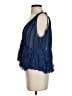 Akemi + Kin 100% Polyester Stripes Blue Sleeveless Blouse Size XS - photo 5