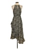 THML 100% Polyester Animal Print Brown Casual Dress Size S - photo 2
