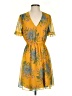 Madewell 100% Polyester Tropical Yellow Casual Dress Size 2 - photo 1