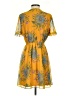 Madewell 100% Polyester Tropical Yellow Casual Dress Size 2 - photo 2