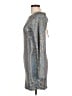 Thirty/Thirty Metallic Silver Cocktail Dress Size L - photo 5
