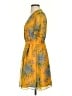 Madewell 100% Polyester Tropical Yellow Casual Dress Size 2 - photo 5