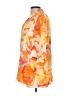 TanJay 100% Silk Tropical Orange 3/4 Sleeve Silk Top Size 12 - photo 5