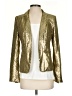 MICHAEL Michael Kors 100% Polyester Metallic Gold Blazer Size 2 - photo 1