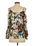 Parker 100% Polyester Ivory 3/4 Sleeve Blouse Size XS - photo 2