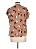 Apt. 9 100% Polyester Brown Short Sleeve Blouse Size L - photo 2