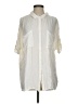RVCA 100% Rayon Ivory 3/4 Sleeve Button-Down Shirt Size XS - photo 1