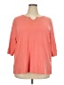Quacker Factory Orange 3/4 Sleeve Top Size 2X - photo 1