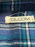 Volcom Plaid Blue Long Sleeve Button-Down Shirt Size M - photo 7