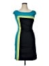 Assorted Brands Color Block Teal Cocktail Dress Size XL - photo 1