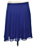 Ann Taylor LOFT 100% Polyester Solid Blue Casual Skirt Size 4 - photo 1