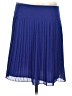 Ann Taylor LOFT 100% Polyester Solid Blue Casual Skirt Size 4 - photo 2