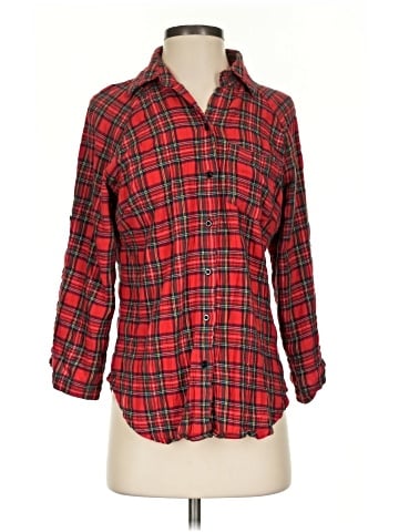 Minkpink 3/4 Sleeve Button-Down Shirt (view 1)