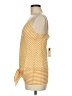 Gold Hawk 100% Silk Yellow Sleeveless Top Size M - photo 5