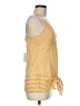Gold Hawk 100% Silk Yellow Sleeveless Top Size M - photo 4