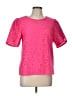 Charter Club 100% Polyester Pink Short Sleeve Blouse Size L - photo 1
