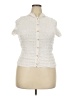 J.Crew Ivory Sleeveless Button-Down Shirt Size XXL - photo 1