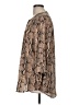 Chaus 100% Polyester Animal Print Brown Long Sleeve Blouse Size M - photo 5