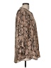 Chaus 100% Polyester Animal Print Brown Long Sleeve Blouse Size M - photo 4