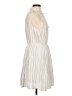 Dreamers Stripes Ivory Casual Dress Size L - photo 4