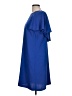 Ann Taylor 100% Polyester Solid Blue Casual Dress Size L - photo 5