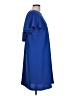 Ann Taylor 100% Polyester Solid Blue Casual Dress Size L - photo 4