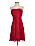 David's Bridal 100% Polyester Red Cocktail Dress Size 6 - photo 1