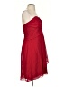 David's Bridal 100% Polyester Red Cocktail Dress Size 6 - photo 4