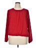 Tommy Hilfiger 100% Polyester Red Long Sleeve Blouse Size XL - photo 1
