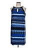 Apt. 9 Graphic Blue Casual Dress Size L - photo 1