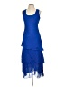 Sharon Max 100% Polyester Blue Cocktail Dress Size XS (estimated) - photo 1
