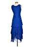 Sharon Max 100% Polyester Blue Cocktail Dress Size XS (estimated) - photo 2