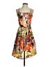 Jessica Simpson 100% Polyester Print Orange Cocktail Dress Size XS - photo 1