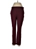 dalia Solid Burgundy Active Pants Size L - photo 1