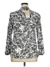 Zingara Print Silver 3/4 Sleeve Blouse Size XL - photo 2