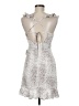 Olivaceous 100% Rayon Animal Print White Cocktail Dress Size M - photo 2