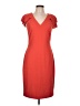 Badgley Mischka Solid Red Casual Dress Size 10 - photo 1