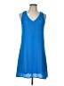 Zouk Solid Blue Casual Dress Size L - photo 1