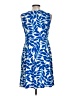Leota Print Blue Casual Dress Size L (petite) - photo 2