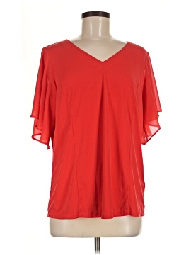 Susan Graver Short Sleeve Blouse