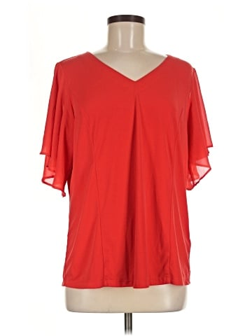 Susan Graver Short Sleeve Blouse (view 1)