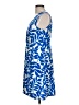Leota Print Blue Casual Dress Size L (petite) - photo 5