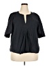Pomander Place Black Short Sleeve Blouse Size XXL - photo 1