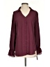 Mittoshop 100% Polyester Burgundy Long Sleeve Blouse Size S - photo 1