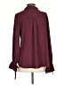 Mittoshop 100% Polyester Burgundy Long Sleeve Blouse Size S - photo 2