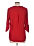 Sweet Rain 100% Polyester Red 3/4 Sleeve Blouse Size L - photo 2