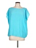 Ramy Brook Teal Short Sleeve Blouse Size L (estimated) - photo 1