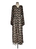 Mittoshop 100% Polyester Chevron-herringbone Green Casual Dress Size L - photo 1
