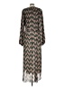 Mittoshop 100% Polyester Chevron-herringbone Green Casual Dress Size L - photo 2