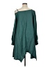 Assorted Brands Solid Teal Casual Dress Size XL - photo 2